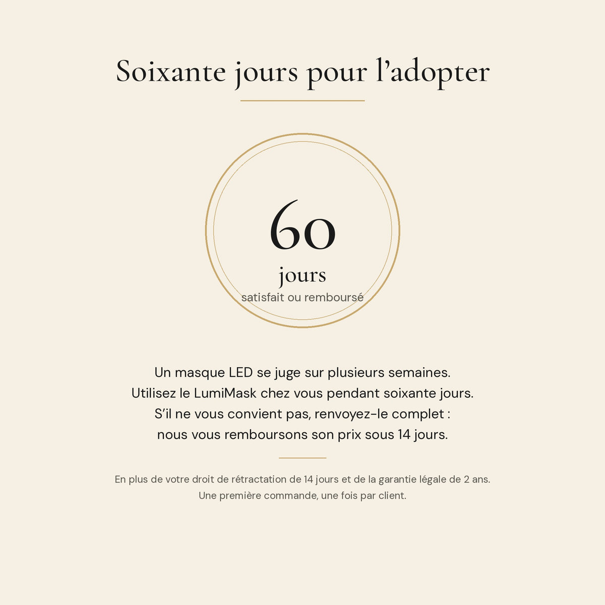 LumiMask : soixante jours pour l'adopter, satisfait ou remboursé
