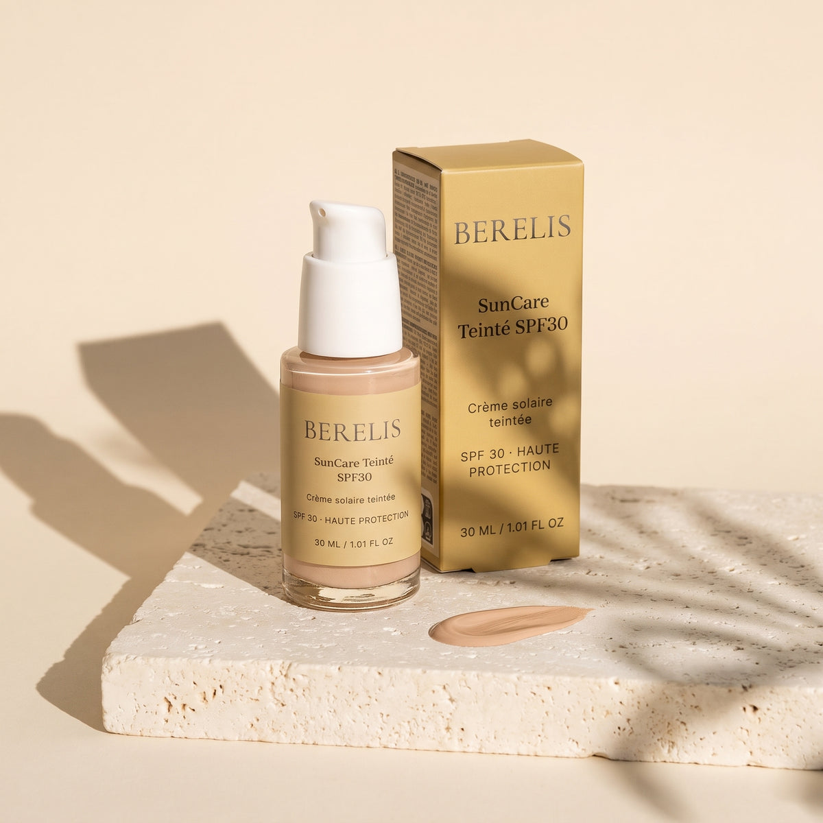 SunCare Teinté SPF30, 30 ml de BERELIS, flacon et étui