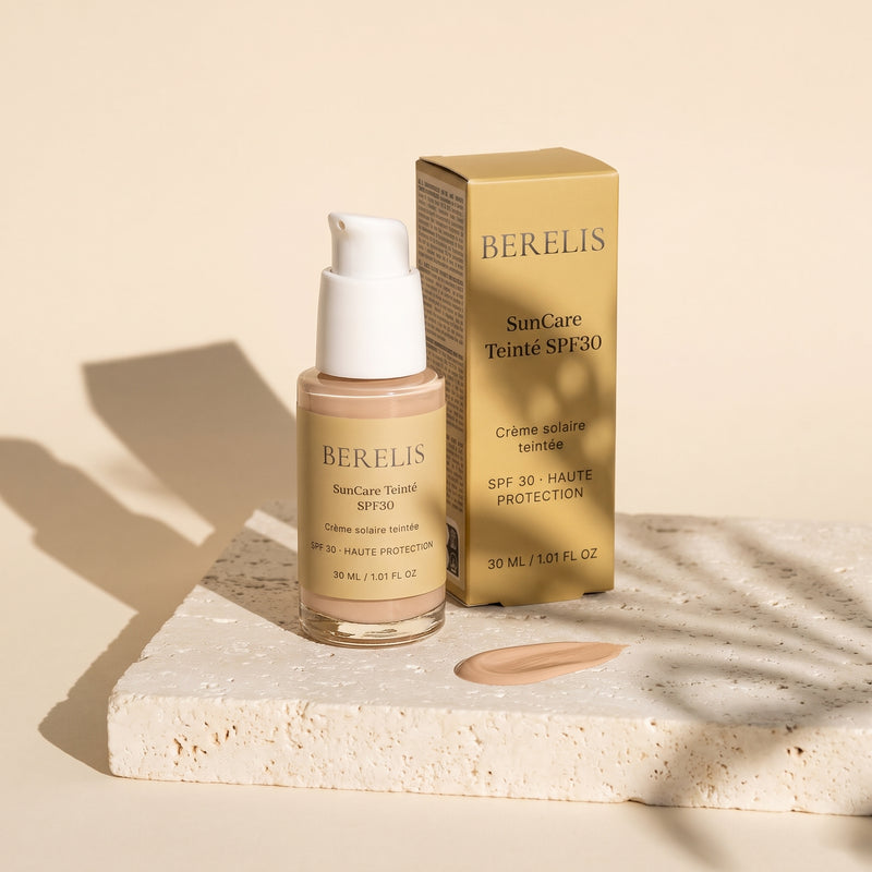 SunCare Teinté SPF30, 30 ml de BERELIS, flacon et étui