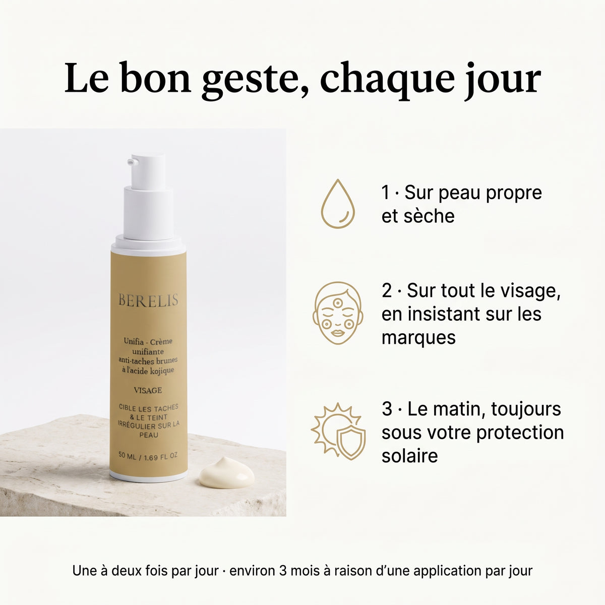 Conseils d'utilisation de la crème Unifia